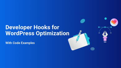 Advanced developer hooks for WordPress optimization, shown with a drawing tablet, stylus, and vector design tools.