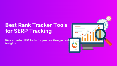 Best rank tracker tools for SERP tracking, illustrated with data charts, graphs, and a magnifying glass for SEO analysis and Google ranking insights.