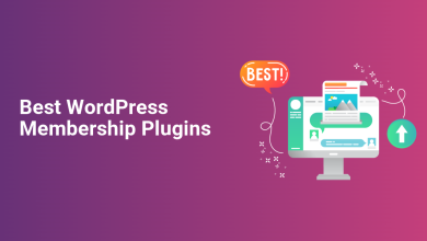 Illustration of a computer screen showing content management features, user profiles, and a 'BEST!' badge, representing top WordPress membership plugins.