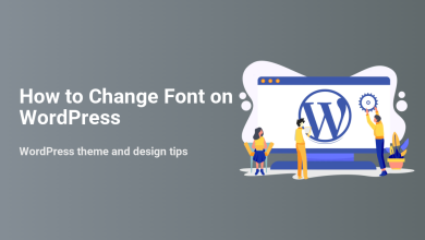 How to change font on WordPress: Three people customizing a WordPress website's design and typography on a large monitor.