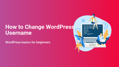 Illustration showing people interacting with a laptop displaying code, representing how to change a WordPress username safely for beginners.