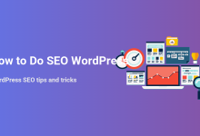 Illustration of essential tools and concepts for WordPress SEO, including site speed, content optimization, analytics, and strategy for better rankings.