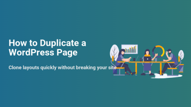 How to Duplicate a WordPress Page safely: a team collaborates to clone layouts quickly without breaking your site.