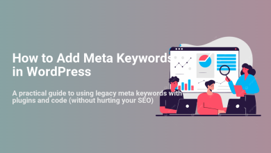An SEO team analyzes website data and keyword metrics on a large screen, symbolizing strategic research for WordPress meta keywords.