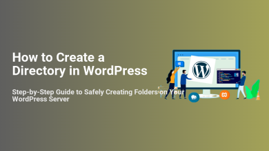 People managing files on a computer with the WordPress logo, illustrating how to create a directory in WordPress using cPanel, FTP, or SSH.
