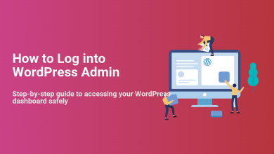 Illustration of users interacting with a WordPress admin dashboard on a computer screen, symbolizing the process of logging in and managing your site safely.