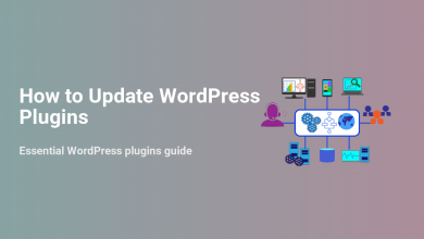 Illustration showing the interconnected process of updating WordPress plugins, including users, devices, servers, and data flow for a smooth update.