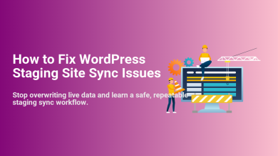 Developers fixing WordPress staging site sync issues on a monitor, ensuring a safe, repeatable workflow for website maintenance.