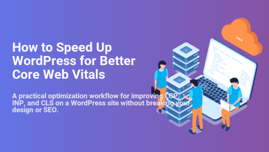 Developers optimizing WordPress site speed for Core Web Vitals, working with server infrastructure and cloud services to enhance performance.
