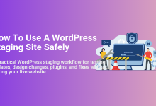 Illustration: Team testing WordPress site updates, plugins, and design changes on a staging environment for safe deployment.